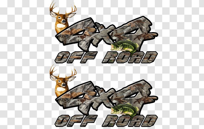 Decal Four-wheel Drive Deer United States Of America Product - Tree - Offroad Sticker Transparent PNG