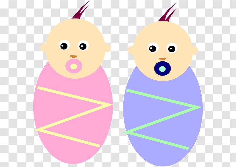 Infant Twin Boy Clip Art - Silhouette - Baby Bundle Cliparts Transparent PNG