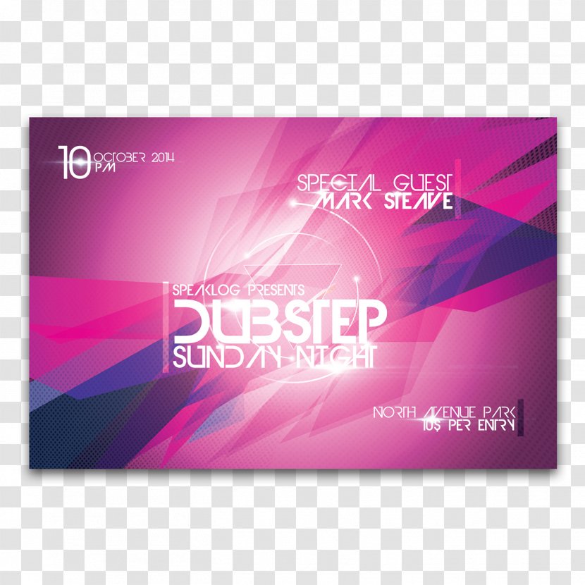 Purple Violet Magenta Desktop Wallpaper Font - Electro Sound Party Flyer Transparent PNG