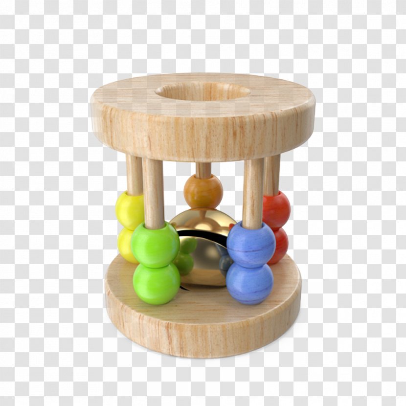 Infant Toy Baby Rattle - Hourglass - Wooden Transparent PNG