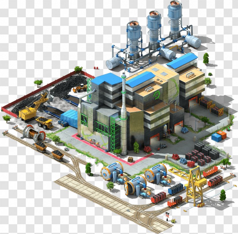 Building Mining Power Station Industry Wiki - Wikia - Plants Transparent PNG