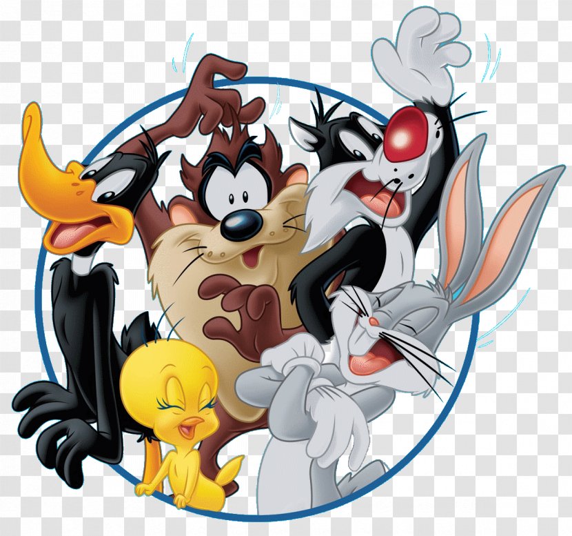 Daffy Duck Bugs Bunny Tweety Tasmanian Devil Sylvester - Frame - Taz Looney Tunes Transparent PNG