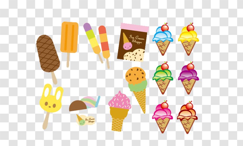 Ice Cream Cone Milk - Food - Dessert Transparent PNG