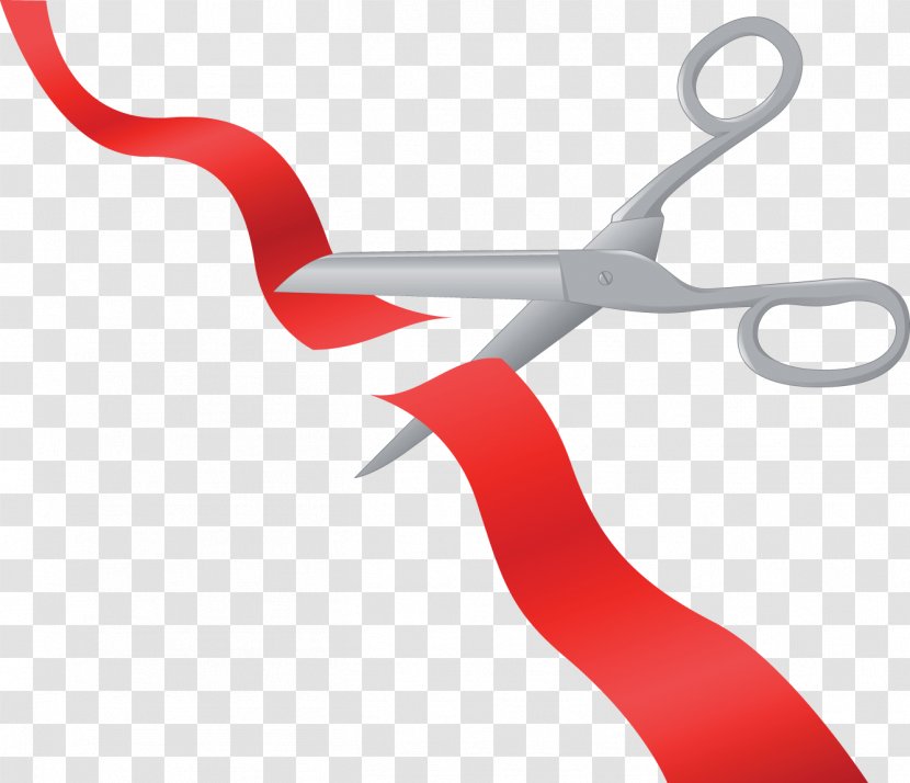 Opening Ceremony Cutting Ribbon Clip Art - Cut Transparent PNG