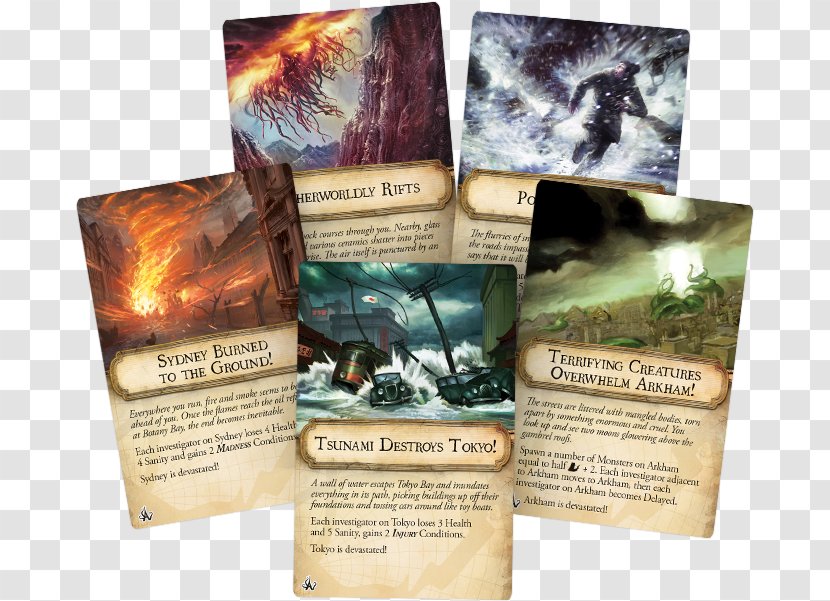 Eldritch Horror Cities In Ruin Expansion Fantasy Flight Games Arkham Horror: The Card Game - Pack - Tree Grove Transparent PNG