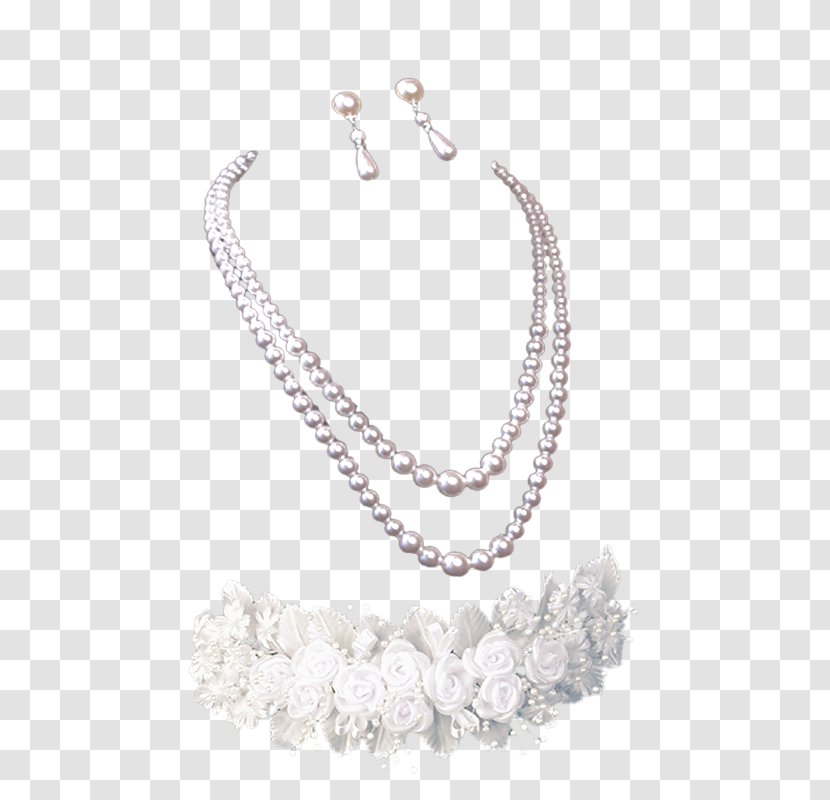 Pearl Necklace Jewellery - Photography Transparent PNG