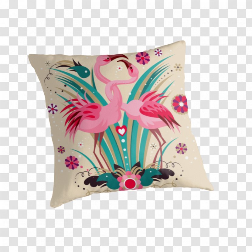 Throw Pillows Cushion Pink M Love - Baby Flamingo Transparent PNG