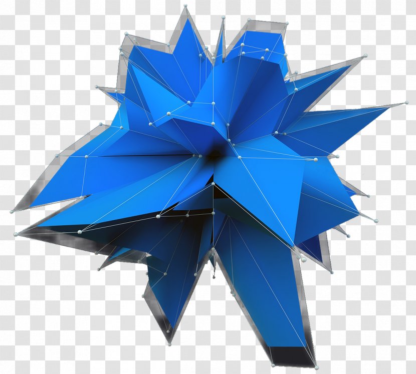 Origami - Cobalt Blue - Creative Arts Paper Product Transparent PNG