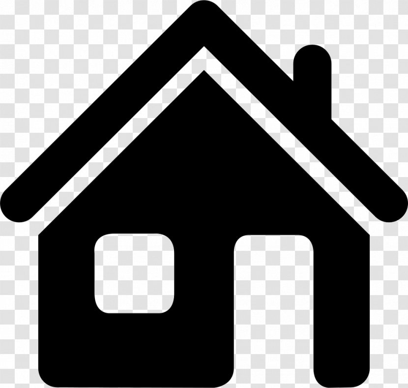 House - Black And White - Silhouette Transparent PNG