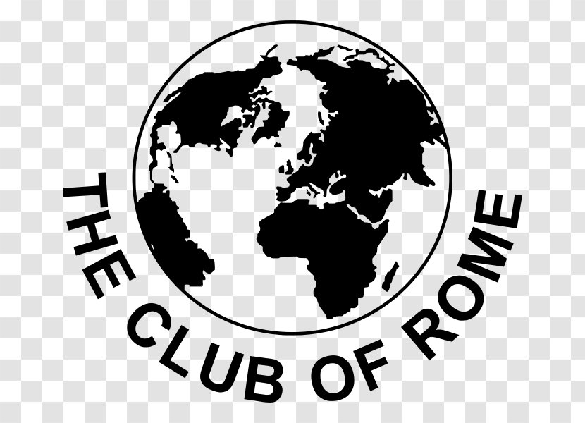 The Limits To Growth Club Of Rome Organization Sustainable Development - Black And White - Rotary Logo Transparent PNG