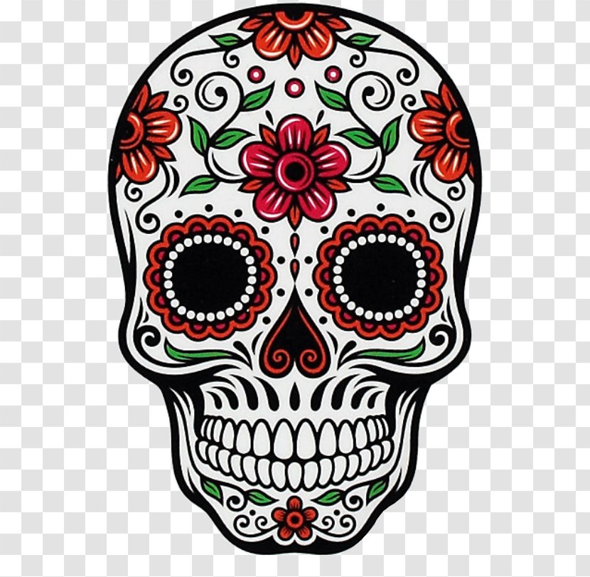 Day Of The Dead Skull - Visual Arts Head Transparent PNG