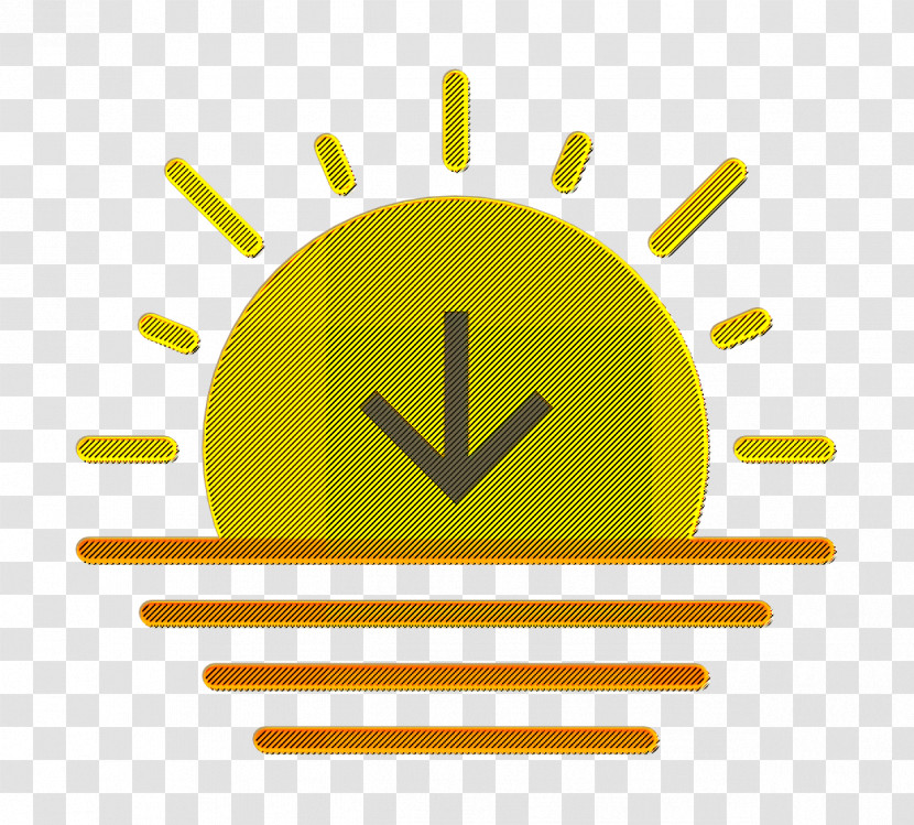 Weather Set Icon Sunset Icon Transparent PNG