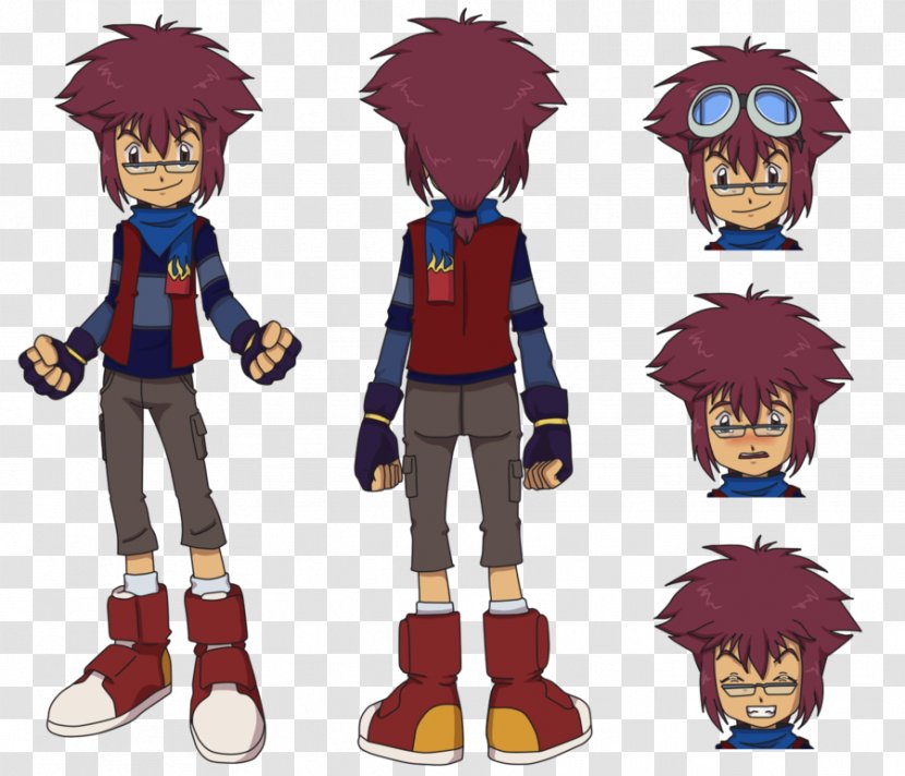 Davis Motomiya Veemon Digimon DigiDestined Character - Silhouette Transparent PNG