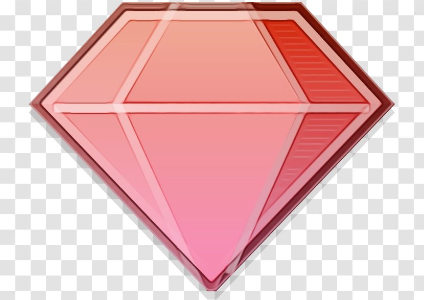 Pink Background - Emerald - Triangle Red Transparent PNG