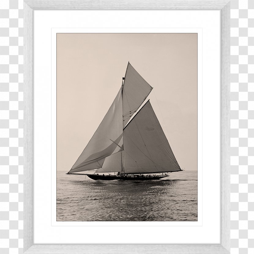 Sailing America's Cup Yawl Scow - Boat - Sail Transparent PNG