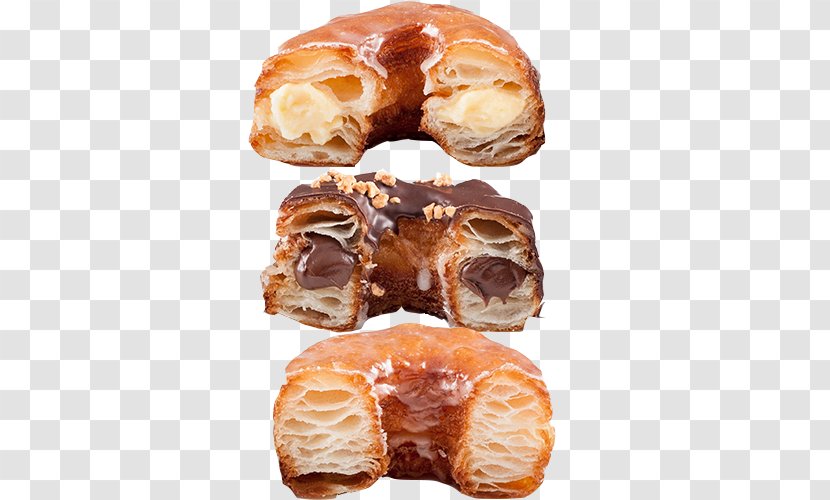 Pain Au Chocolat Croissant Donuts Cronut Danish Pastry - Glaze - Doughnut Transparent PNG