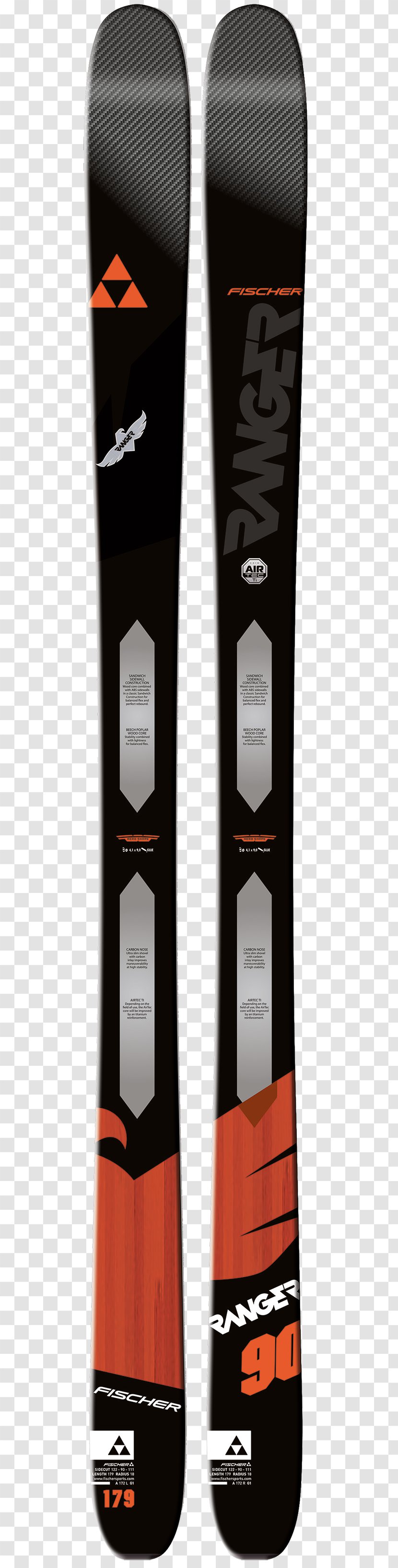 Fischer Skis Ranger 90 Ti Ski Bindings Geometry - Rossignol Transparent PNG