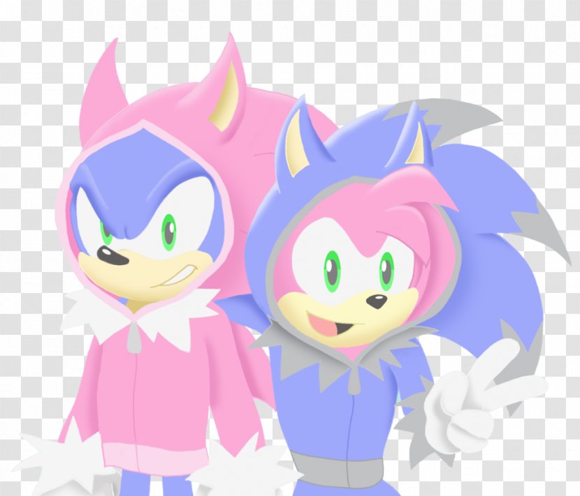 Amy Rose Sonic Unleashed Hoodie Mighty The Armadillo Image - Cartoon - X Transparent PNG