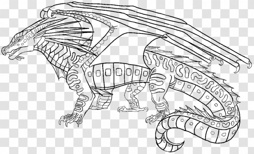 Wings Of Fire Coloring Book Dragon - Cartoon Transparent PNG
