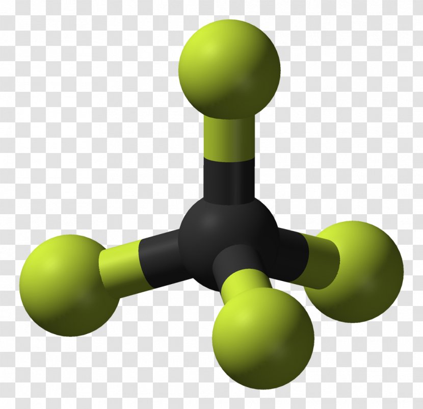 Tetrafluoromethane Sulfur Tetrafluoride Carbon Molecule Silicon - Molecular Model - Ball Transparent PNG