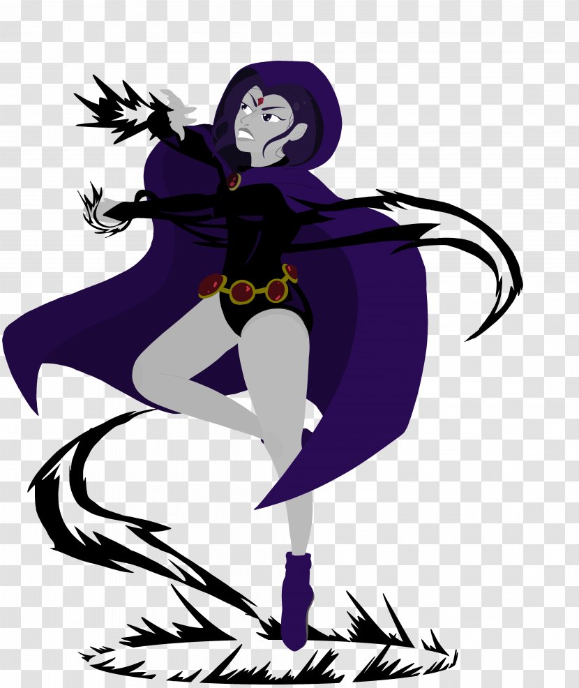 Raven Art Indigo Tribe DC Animated Universe - Cartoon - Fan Transparent PNG