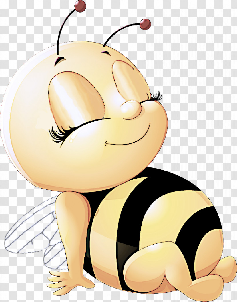 Cartoon Insect Honeybee Membrane-winged Insect Bee Transparent PNG