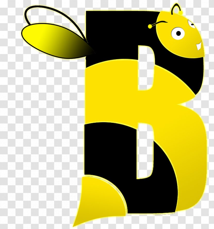 Western Honey Bee Letter Alphabet Spelling Transparent PNG