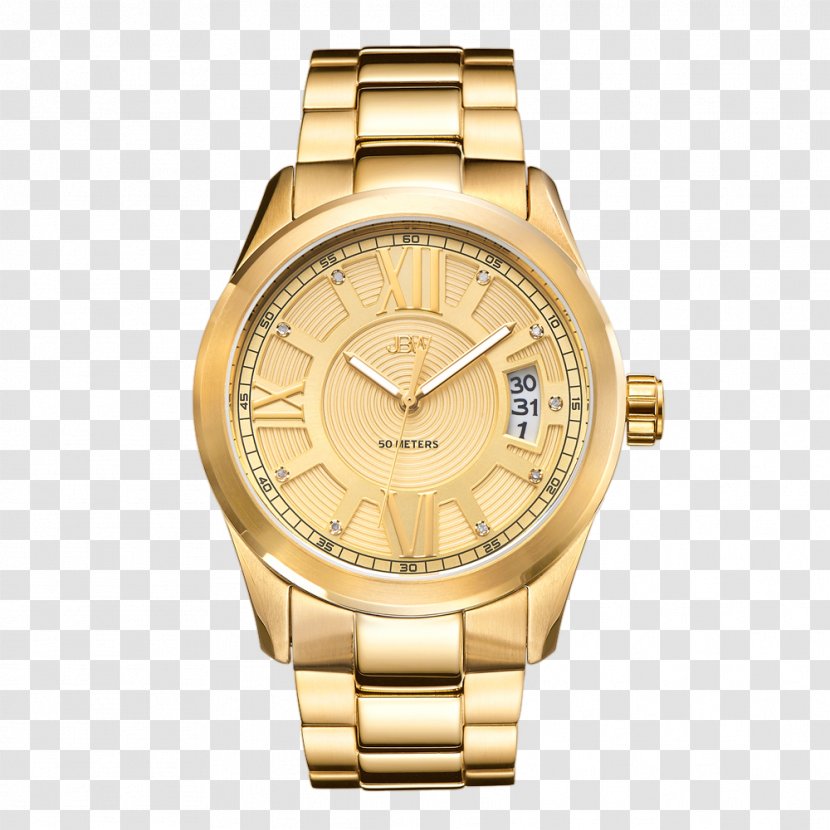 Colored Gold Watch Strap Diamond - Clothing Accessories Transparent PNG