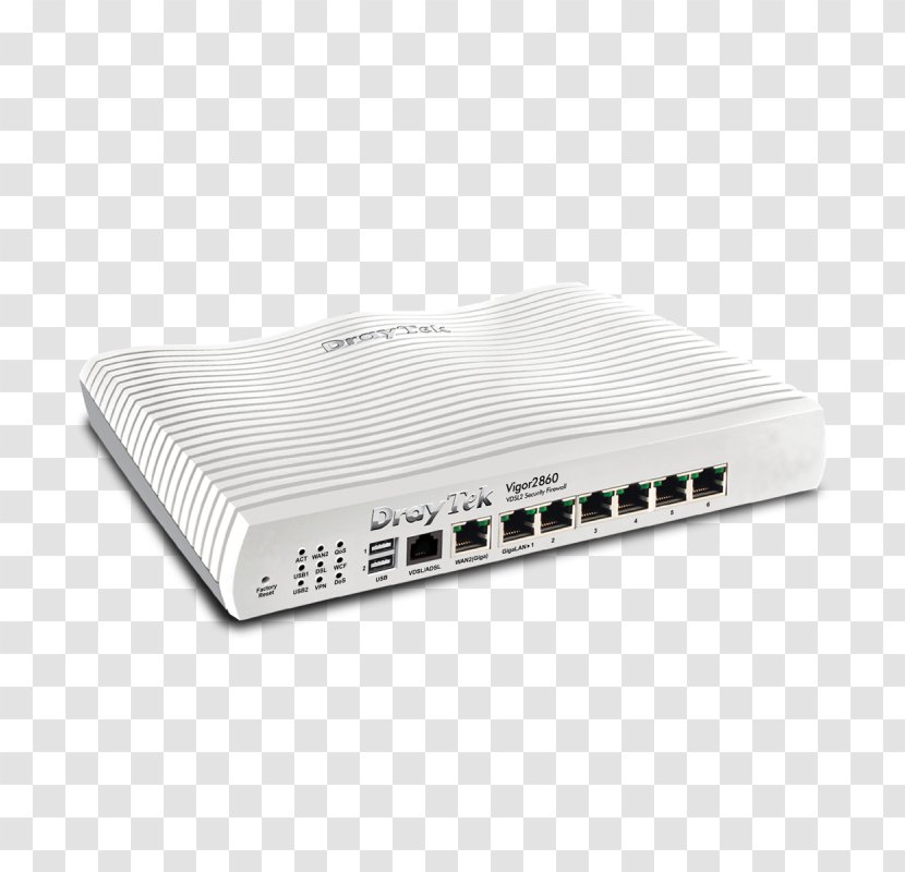 Draytek Vigor2860 Router Vigor 2860n DSL Modem - Digital Subscriber Line - Highspeed Uplink Packet Access Transparent PNG