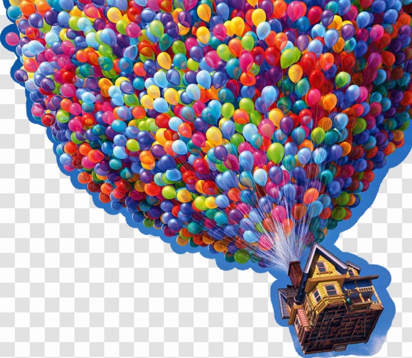 Pixar Balloon Carl Fredricksen Walt Disney Pictures - Up - Clouds Letterbox Transparent PNG