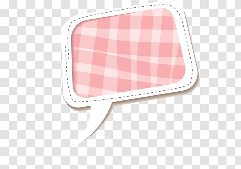 Speech Balloon - Pink - Style Transparent PNG
