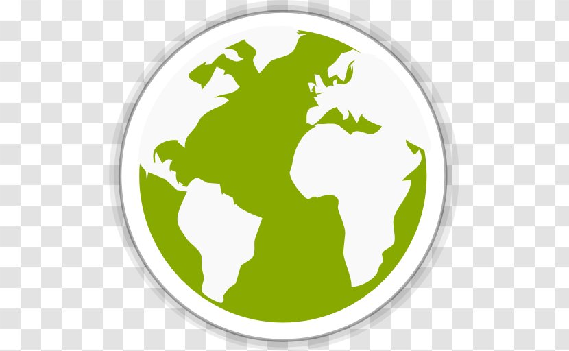 Grass Leaf Logo Green - Midori Globe Transparent PNG