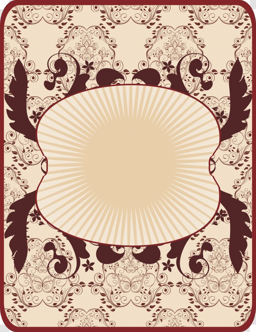 French Postcard Retro Style - Visual Arts - Border Transparent PNG