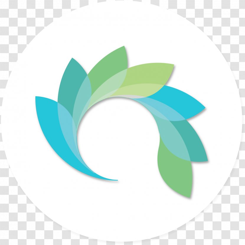 Aqua Logo Turquoise Font Circle - Symbol Plant Transparent PNG