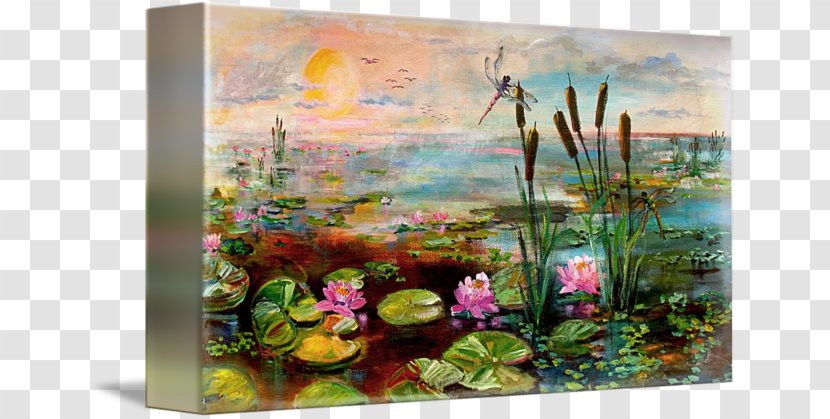 Canvas Print Still Life Watercolor Painting Art - Flora - Golden Flowers Transparent PNG