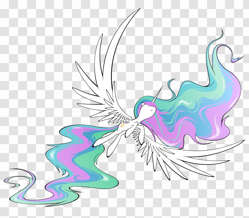 Princess Celestia Clip Art - Fictional Character - Rainbow Transparent PNG
