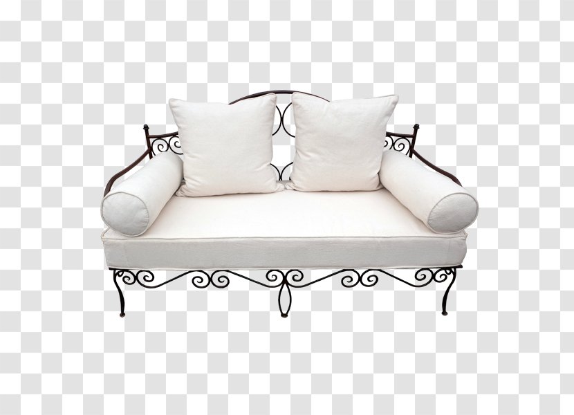 Couch Banquette Wrought Iron Furniture Fauteuil - Sofa Bed - Lie On The Table Transparent PNG