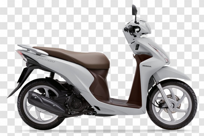 Honda Vision Vietnam Motorcycle White - Wheel Transparent PNG
