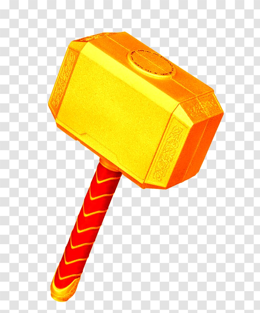 Thor Hammer Download - Golden Transparent PNG