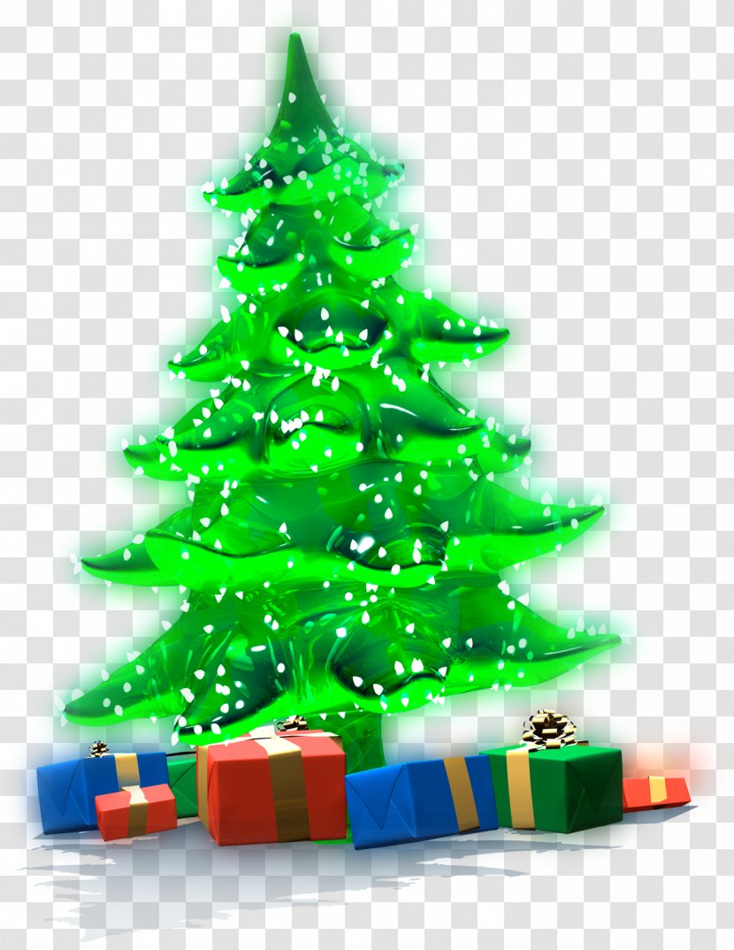 Christmas Gift Tree Day - Pine - Luminous With Gifts Clipart Transparent PNG