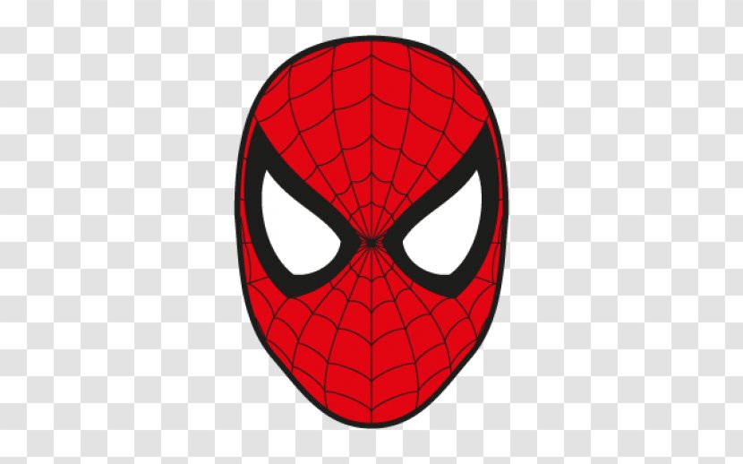Spider-Man Logo Superhero Clip Art - Spiderman Face Clipart Transparent PNG