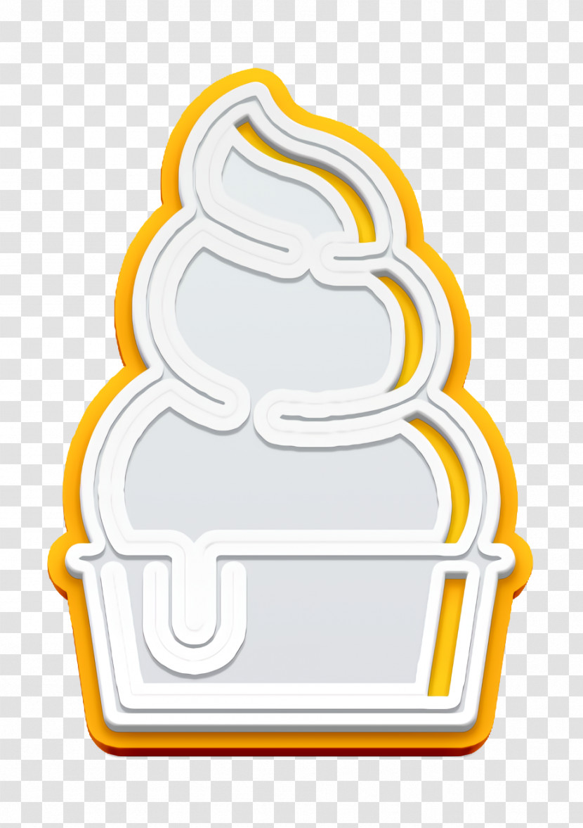 Food Icon Frozen Yogurt Icon Linear Sweet And Candy Elements Icon Transparent PNG