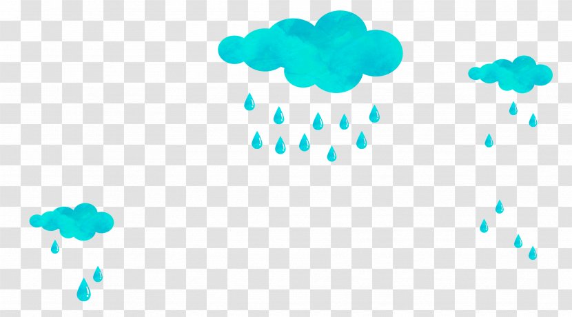 Rain Drawing Graphic Design - Blue Transparent PNG