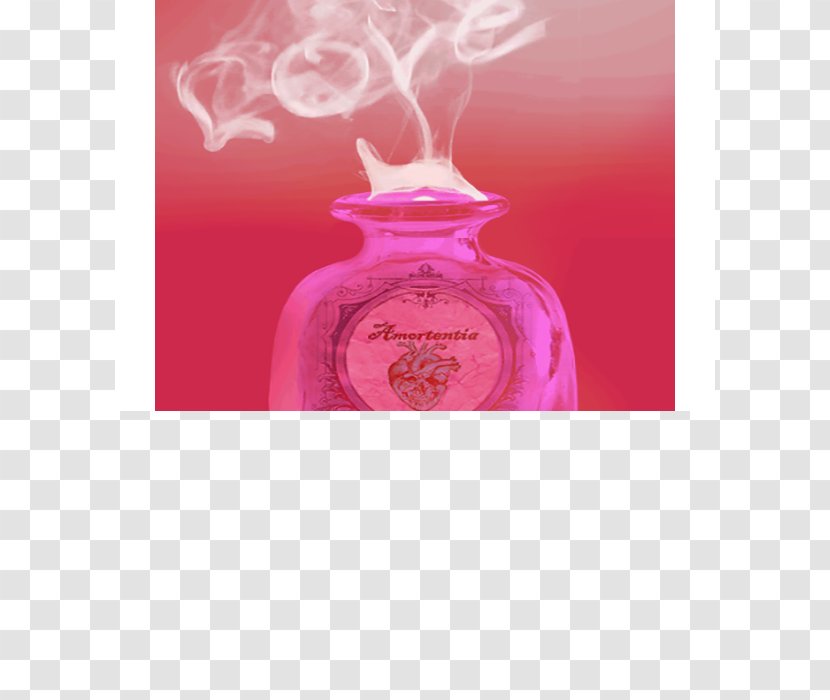 Glass Bottle Perfume Pink M Transparent PNG