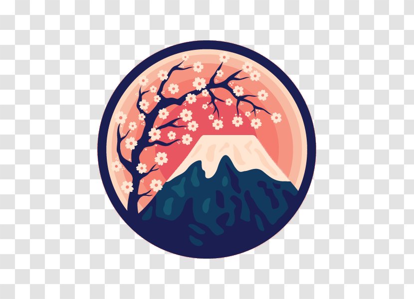 Mount Fuji Graphic Design Dribbble Illustration - Watercolor - Painted Plum Creative Transparent PNG