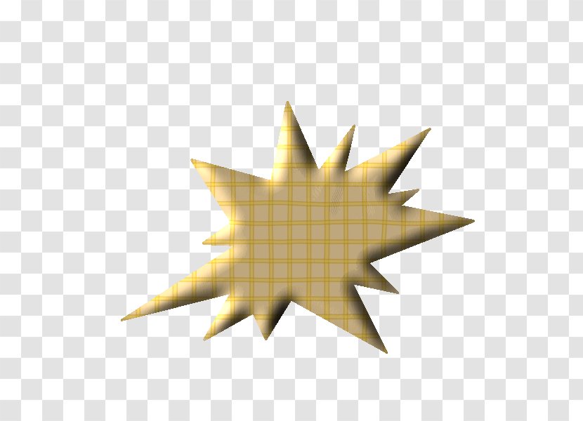 Leaf Symmetry Star - Yellow Transparent PNG