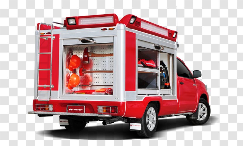 Fire Engine Car Toyota Hilux Department - Transport Transparent PNG
