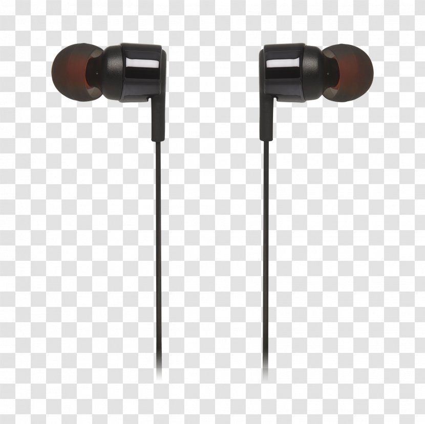 Headphones Microphone Headset JBL T210 - Black Backward Transparent PNG