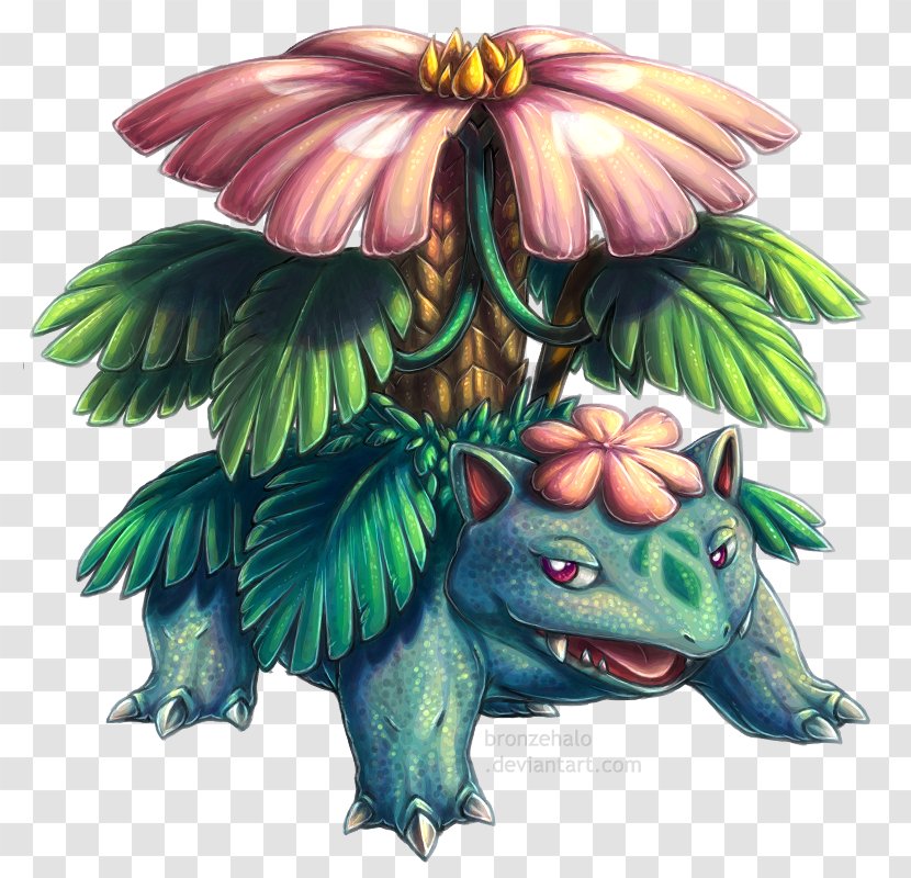 Flowering Plant Illustration Legendary Creature Plants - Venusaur Map Transparent PNG