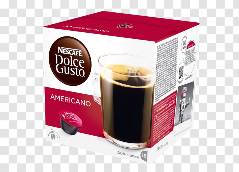 Dolce Gusto Caffè Americano Coffee Lungo Cafe - Nestle Transparent PNG